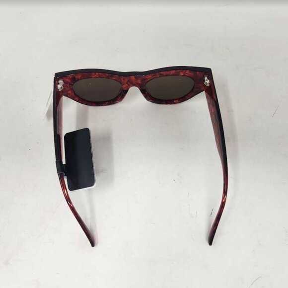 New women\'s J Crew Venezia cat-eye sunglasses in Red Tort main image 4